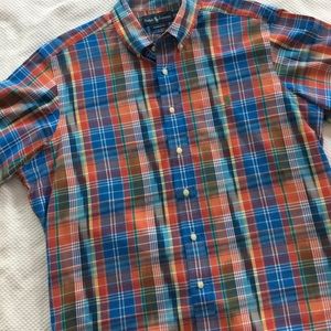 Ralph Lauren Multicolored Plaid S/S Shirt XL